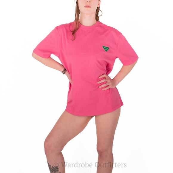 Bottega Veneta Italian Designer Pink Double Layer Tee - Picture 4 of 10